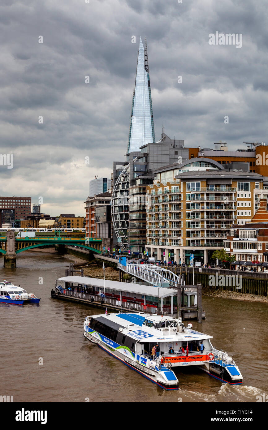 The Shard, The River Thames and Riverside Properties, London, England