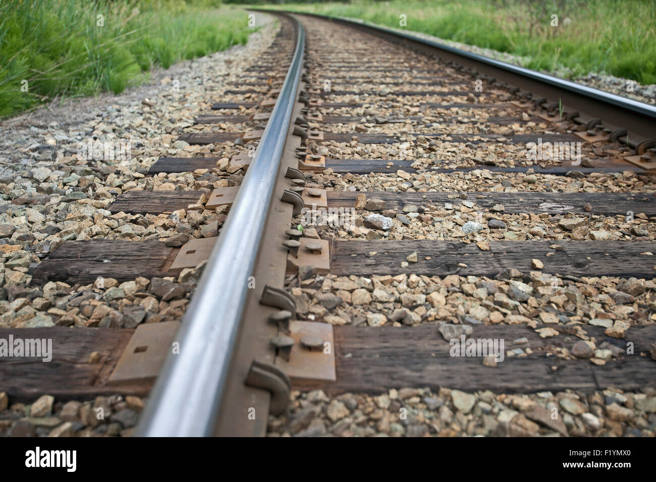 Canada,Railway,Train Tracks,Close Up Stock Photo Alamy