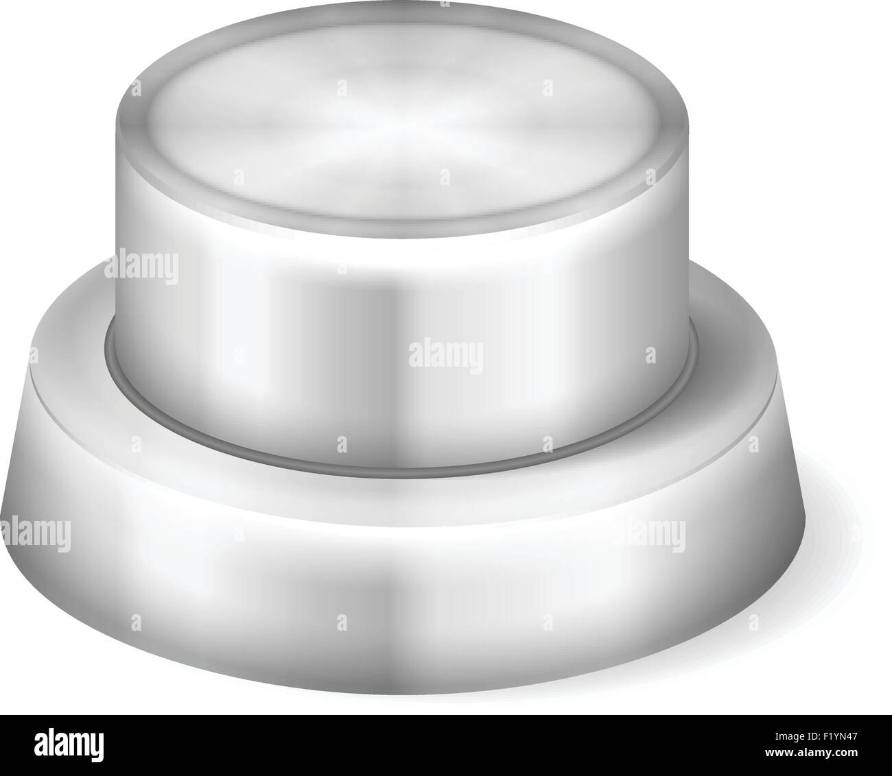 Control knob button on white background. Vector illustration Stock