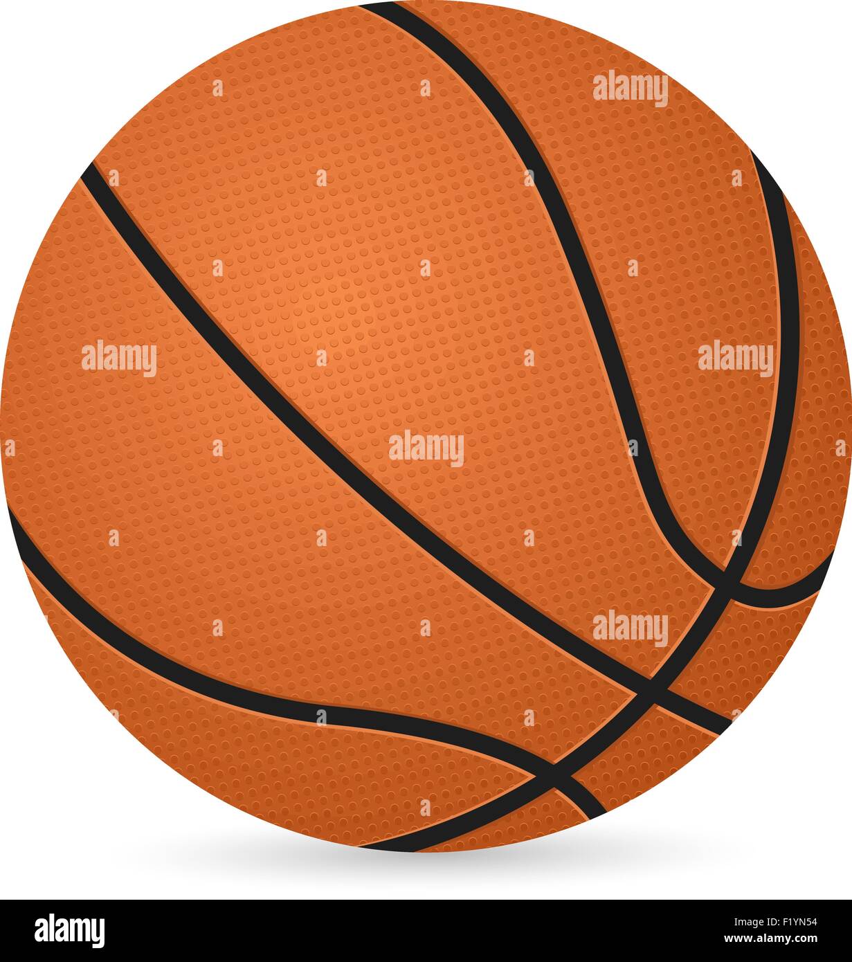 basketball ball isolated on a white background. Vector illustration ...