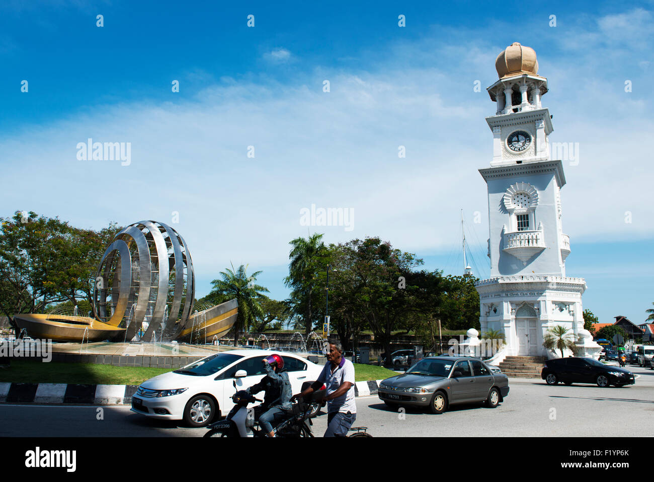 The Queen Victoria Memorial Clock tower, Penang, Malaysia Stock Photo Alamy