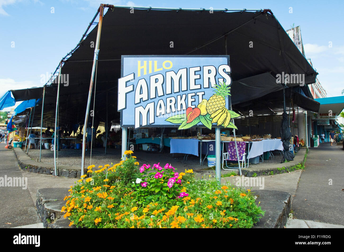 Hilo Farmers market in Hilo, Hawaii Stock Photo Alamy