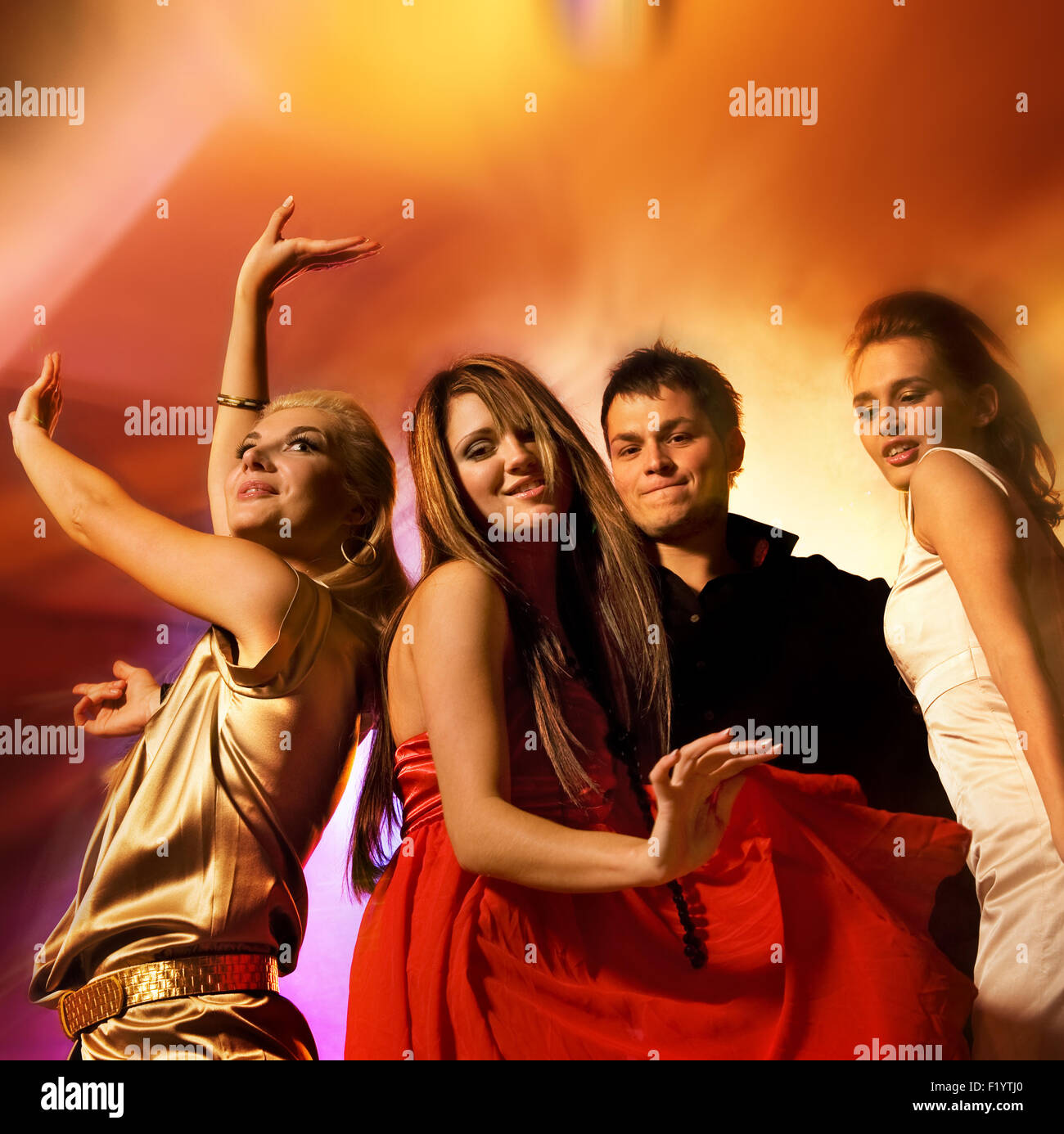 People dancing in the night club Stock Photo - Alamy