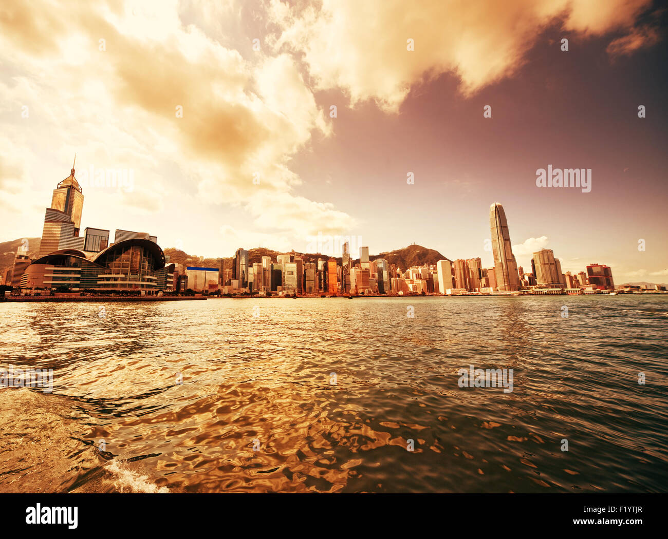 Hong Kong downtown Stock Photo - Alamy