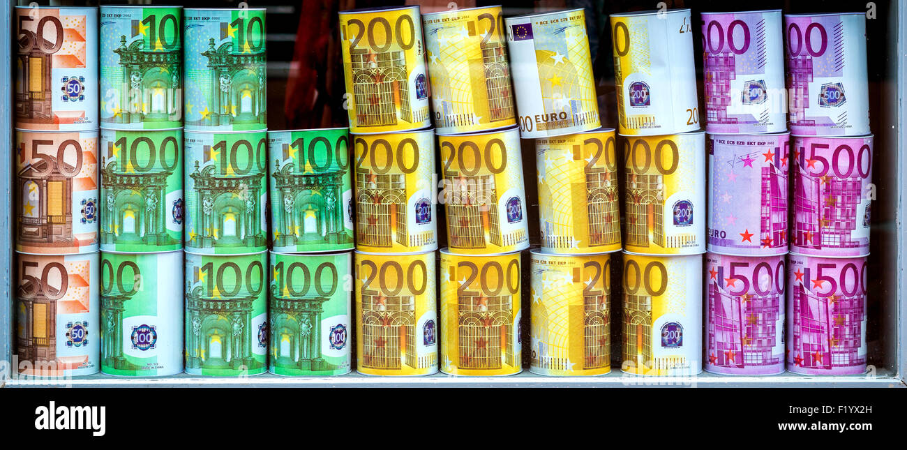 EURO money boxes Stock Photo Alamy