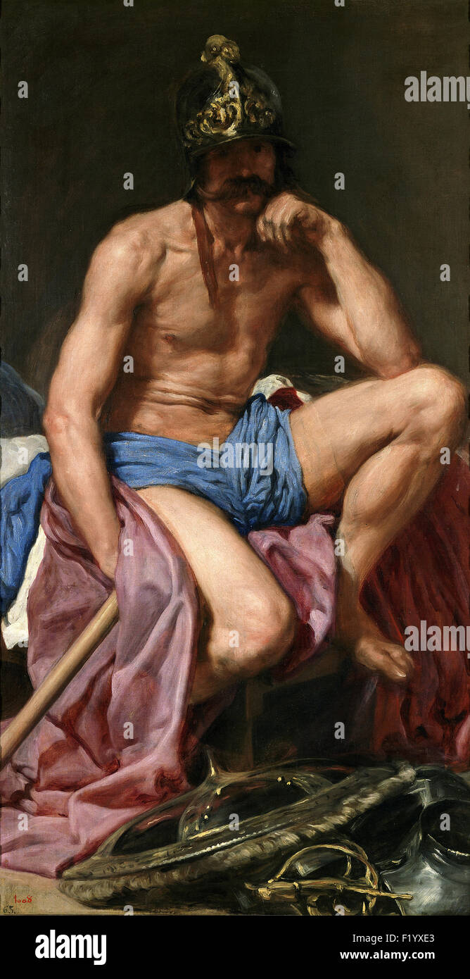 Diego Velázquez - The God Mars Stock Photo