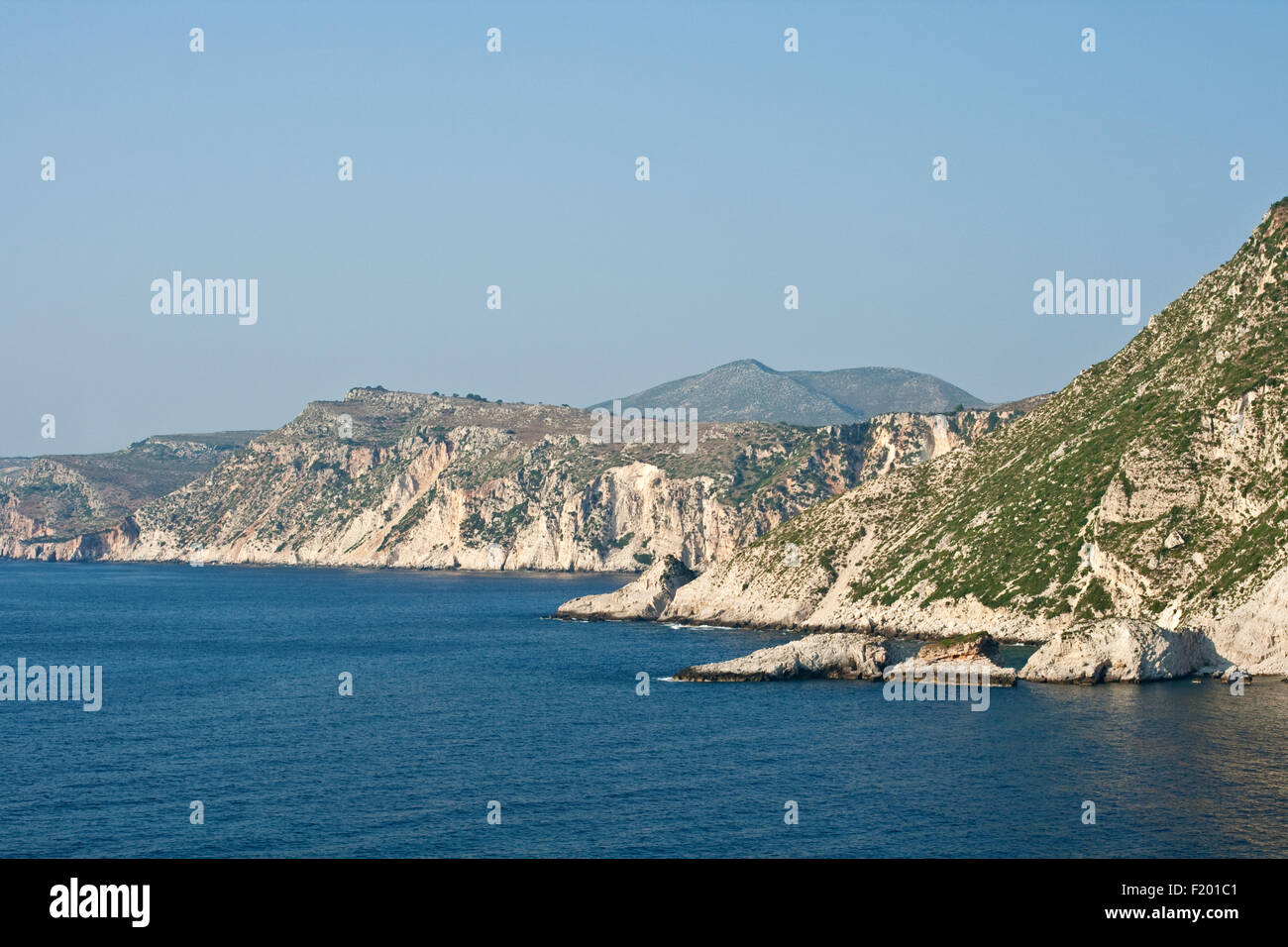 View of Kefalonia sea, Greece Stock Photo