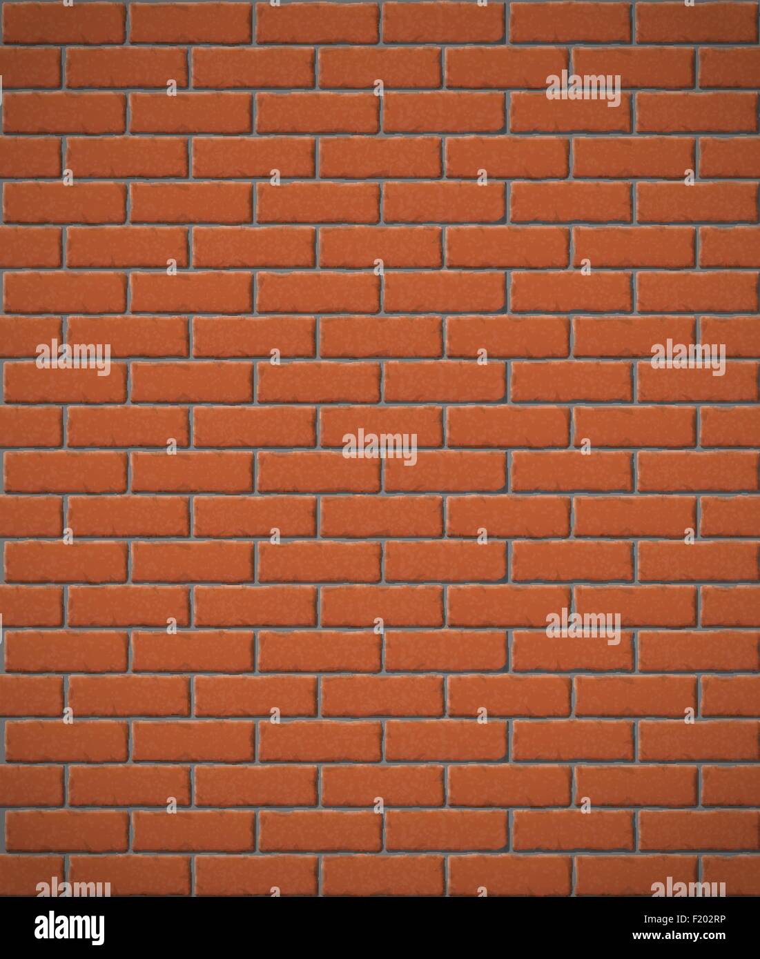 wall of red brick seamless background vector illustration Stock Vector ...