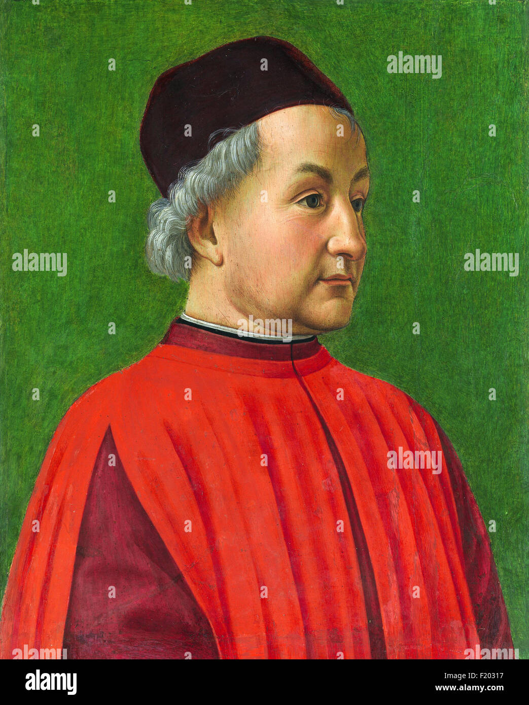 Domenico Ghirlandaio - Portrait of a Man Stock Photo