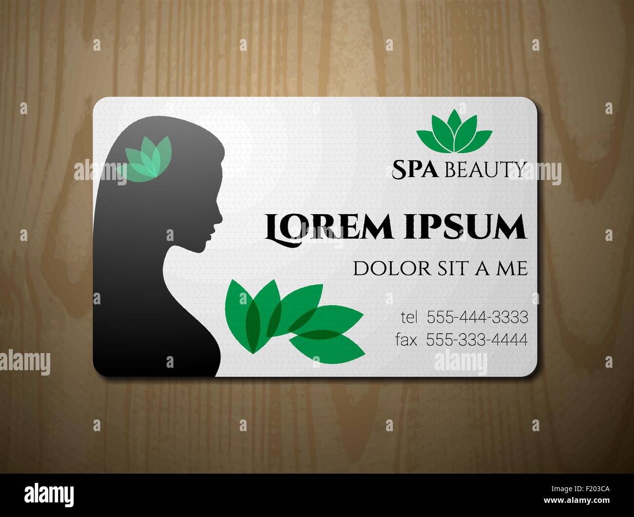 Business card for SPA salon Stock Vector