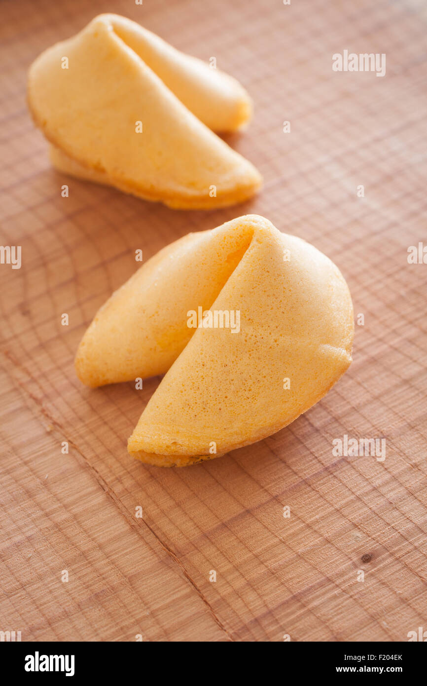 Chinese fortune cookie with prediction hires stock photography and