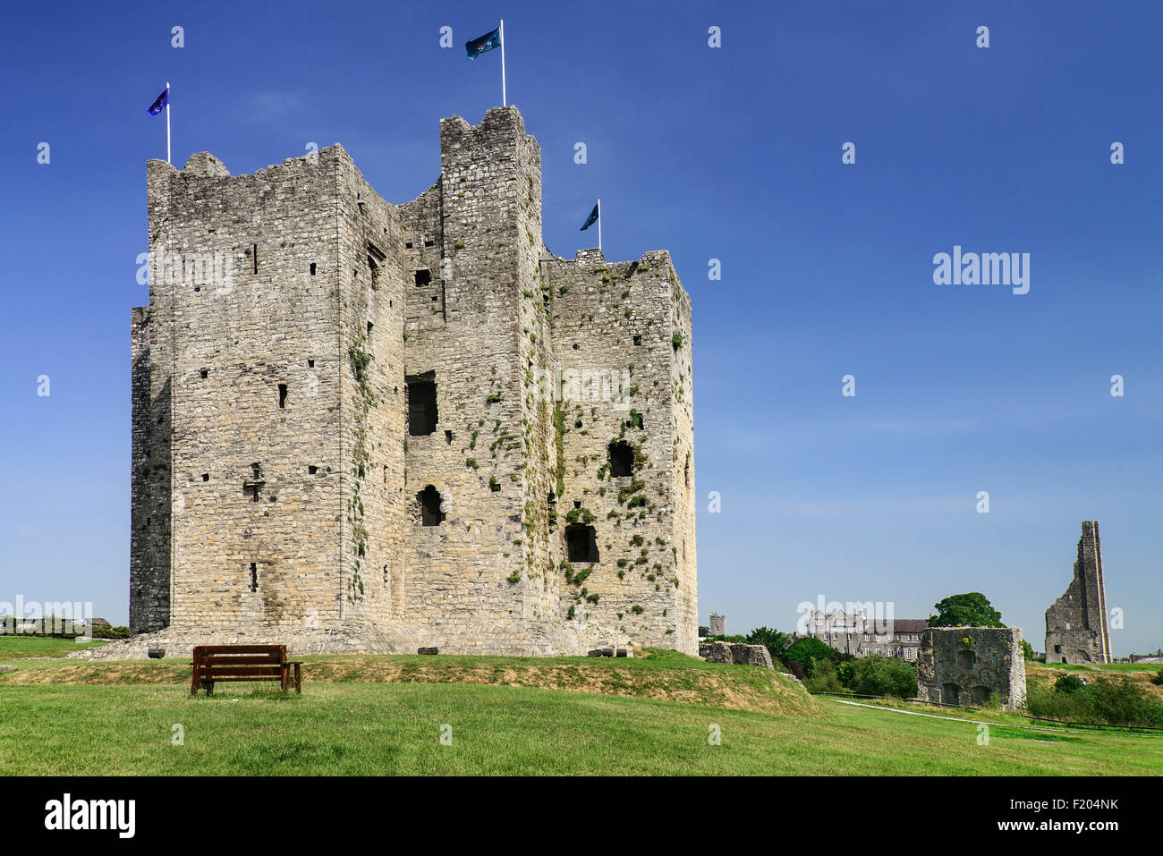 Ireland, County Meath, Trim Castle, The Keep Stock Photo Alamy