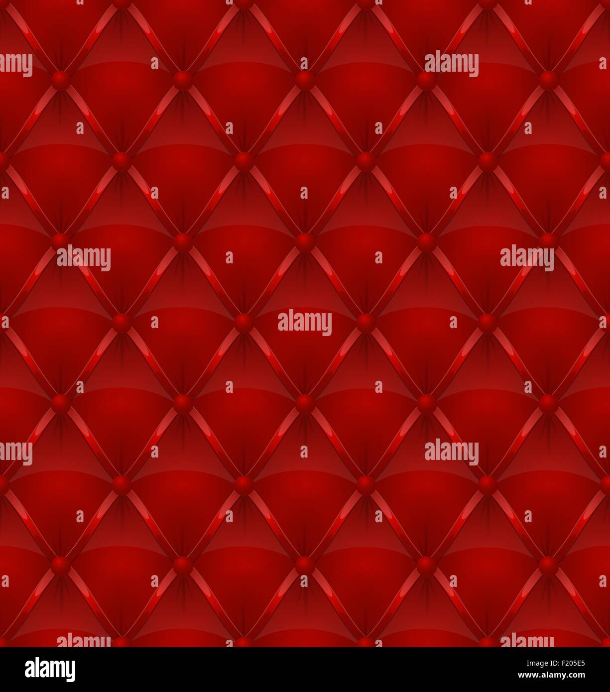 red leather upholstery seamless background vector illustration Stock