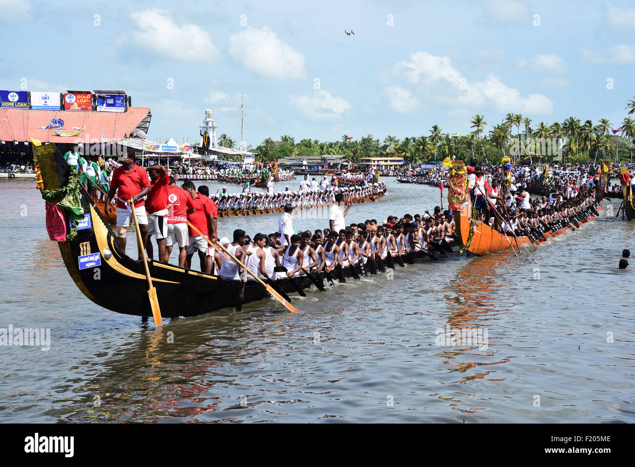 Nehru trophy snake boat race during onam celebration in Alleppey