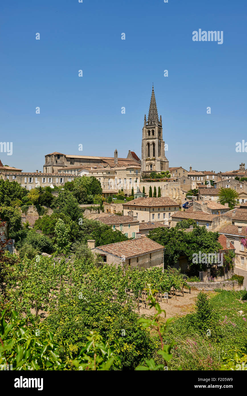 Saint Emilion, Gironde, Aquitaine, France, Europe Stock Photo