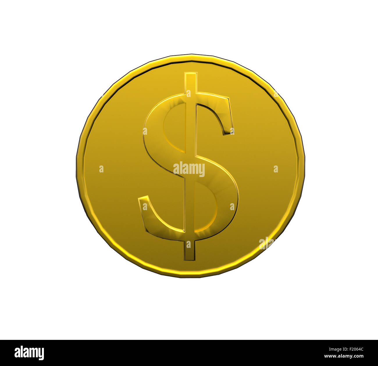 golden falling coins isolated on white background Stock Photo - Alamy