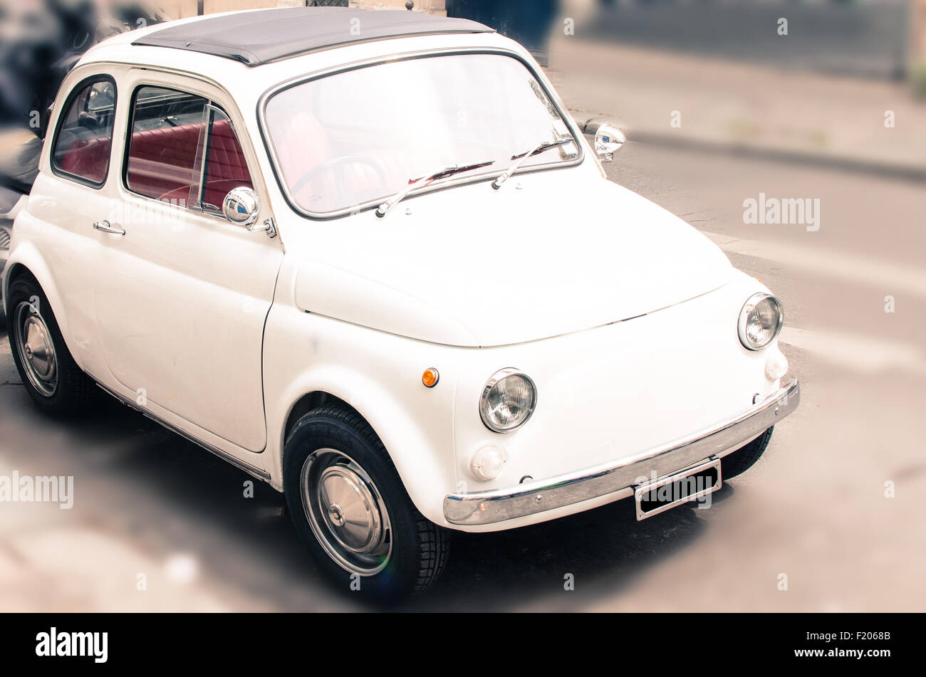 Cute Little Car Italian Style Stock Photo Alamy   Cute Little Car Italian Style F2068B 