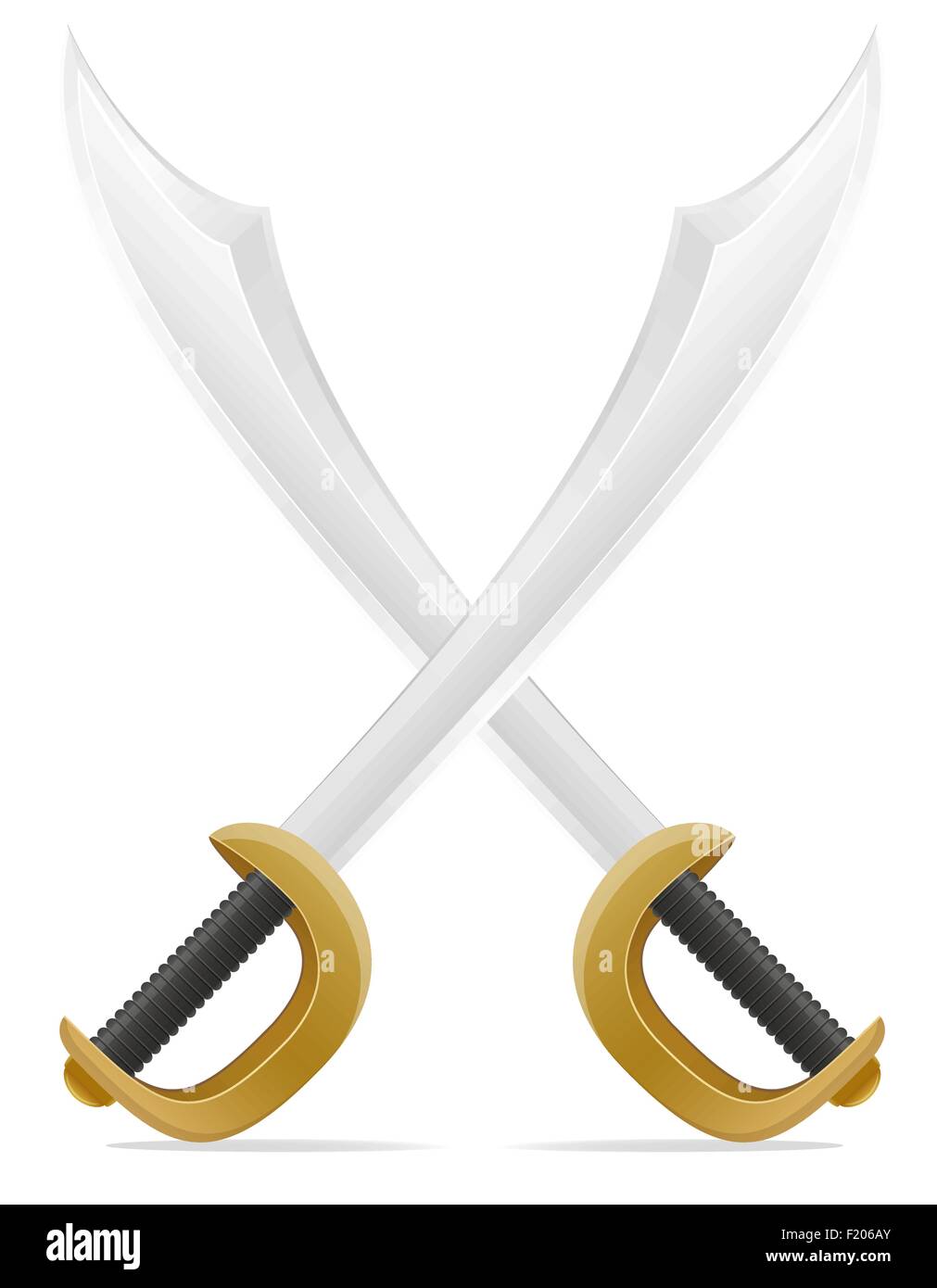 old retro pirate sword vector illustration isolated on white background  Stock Vector Image & Art - Alamy