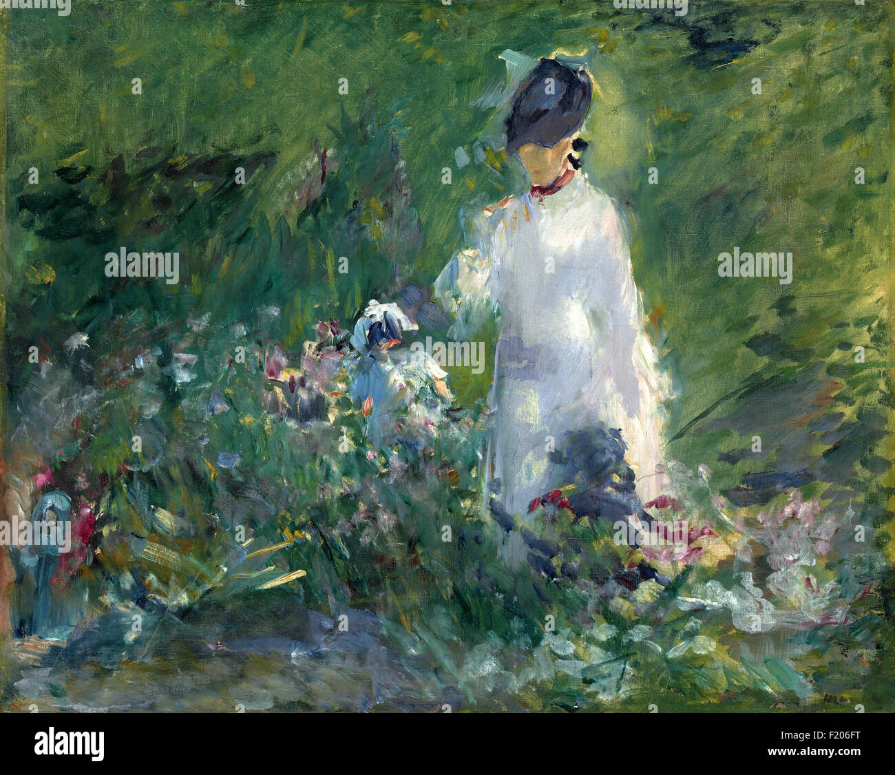 Edouard Manet - Jeune Femme dans les Fleurs Stock Photo