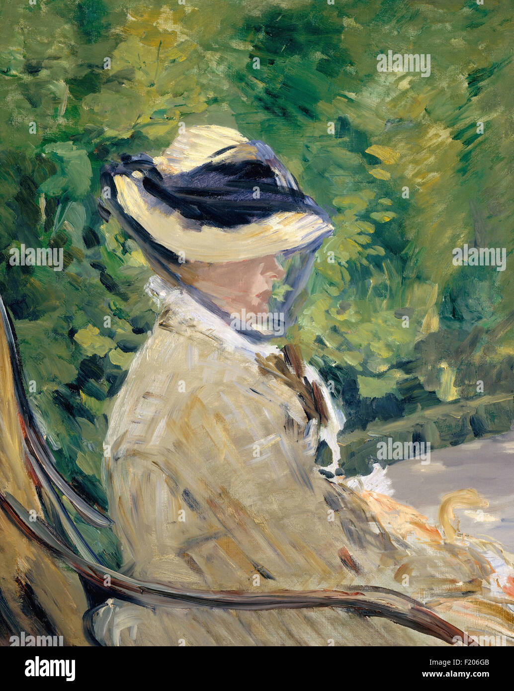 Edouard Manet - Madame Manet (Suzanne Leenhoff) at Bellevue Stock Photo