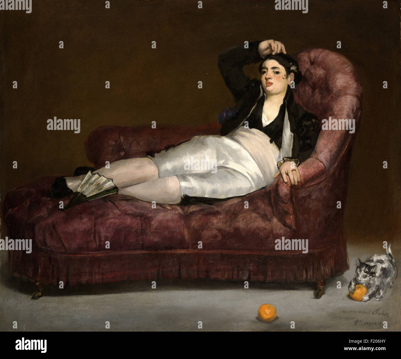 Edouard Manet - Reclining Young Woman in Spanish Costume Stock Photo