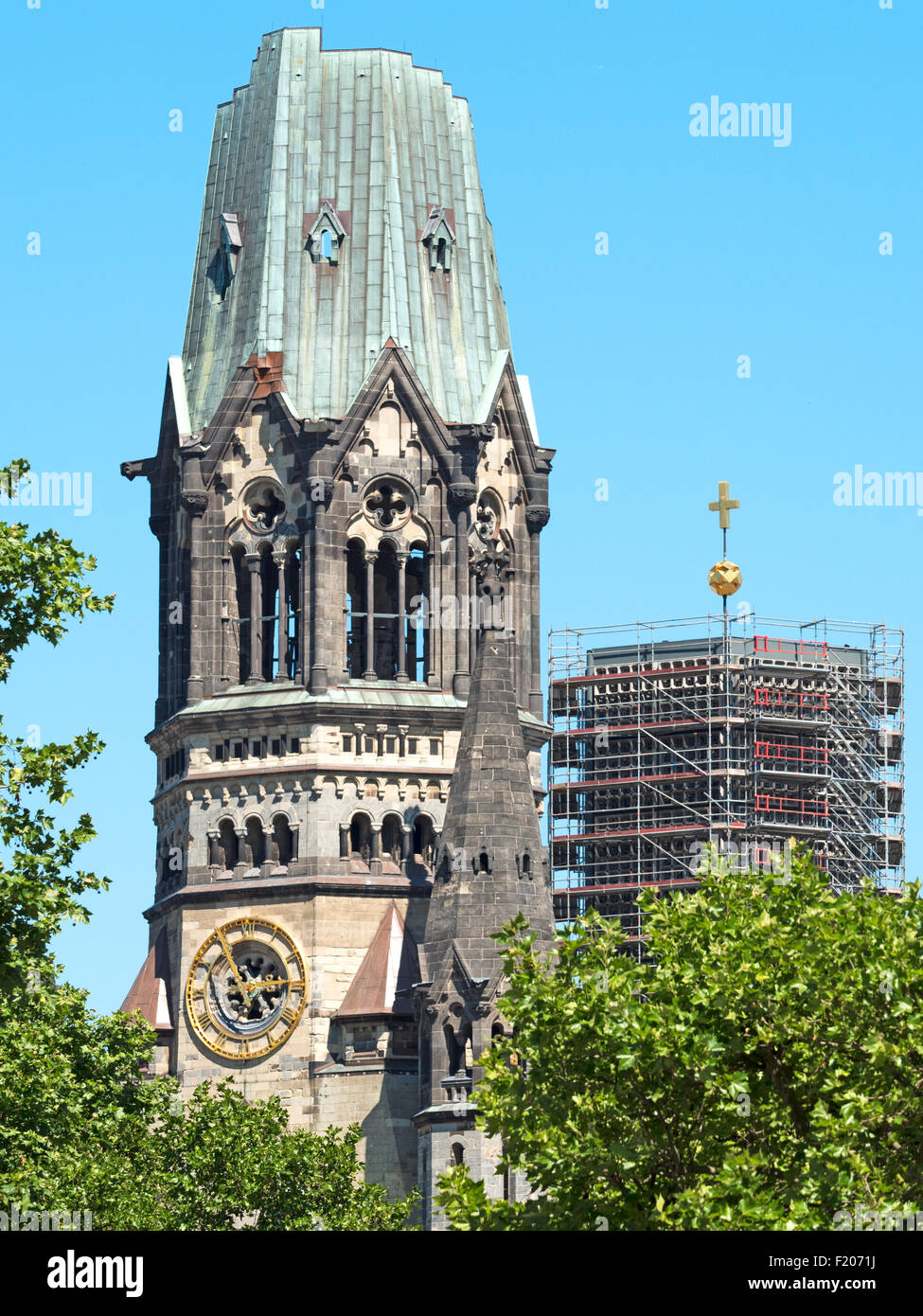 Gedächtniskirche am Kudamm Stock Photo