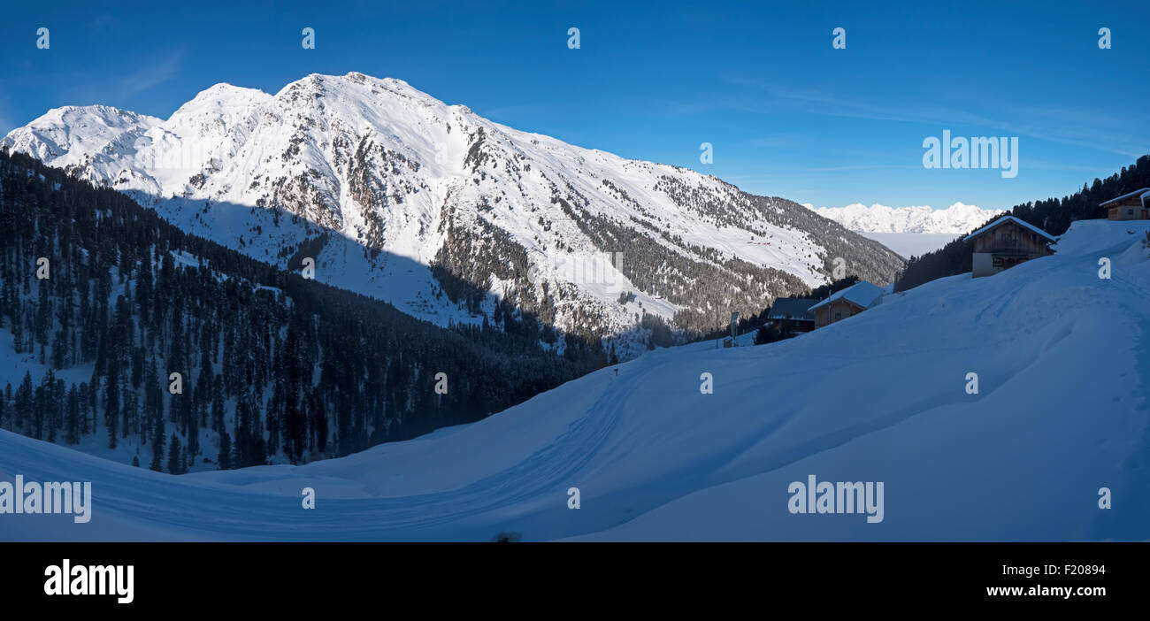 Schneebedeckte Gipfel Stock Photo