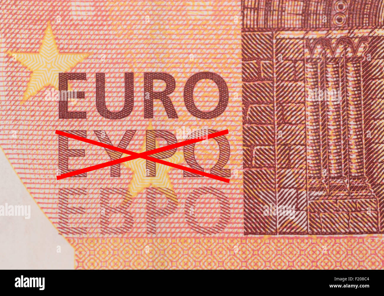 Detail eines 10-Euro-Scheines Stock Photo