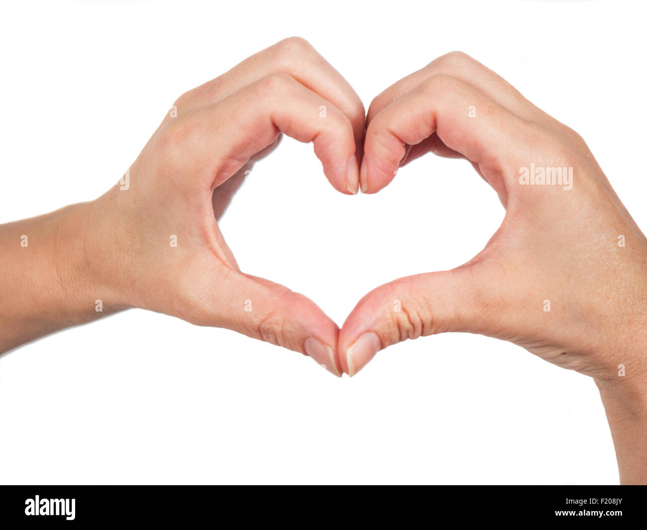 Hande Formen Ein Herz Stock Photo Alamy