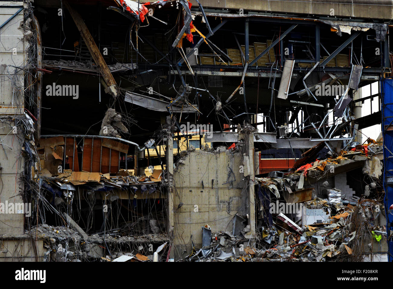 Darling Harbour Foreshore Demolition Demolition Construction Building Rubble Darling Harbour Stock Photo