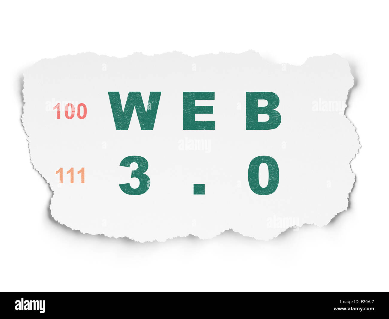 Web design concept: Web 3.0 on Torn Paper background Stock Photo - Alamy