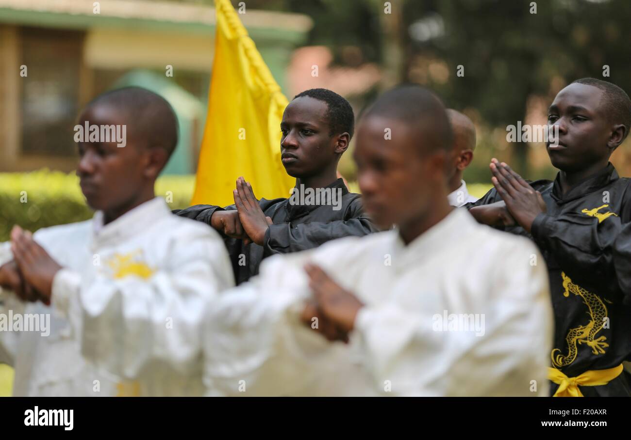 Nairobi, Kenya. 8th Sep, 2015. Kenyan students have a class of Chinese