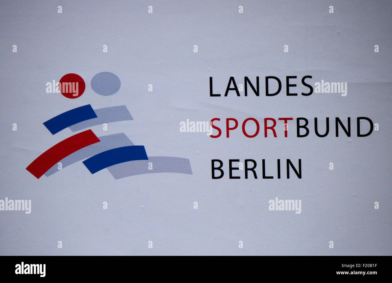 Markenname: 'Landes Sportbund Berlin', Berlin. Stock Photo