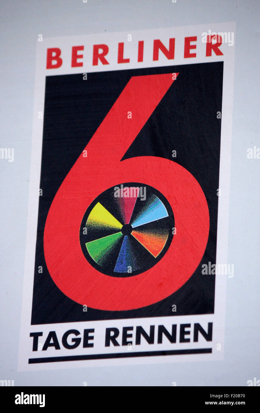 Markenname: 'Berliner 6 Tage Rennen', Berlin. Stock Photo