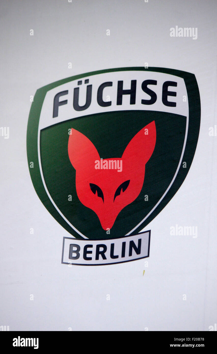 Markenname: 'Fuechse Berlin', Berlin. Stock Photo