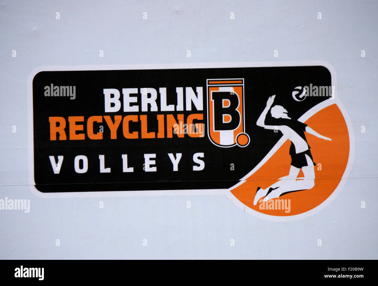 Markenname: 'Berlin Recycling Volleys', Berlin. Stock Photo