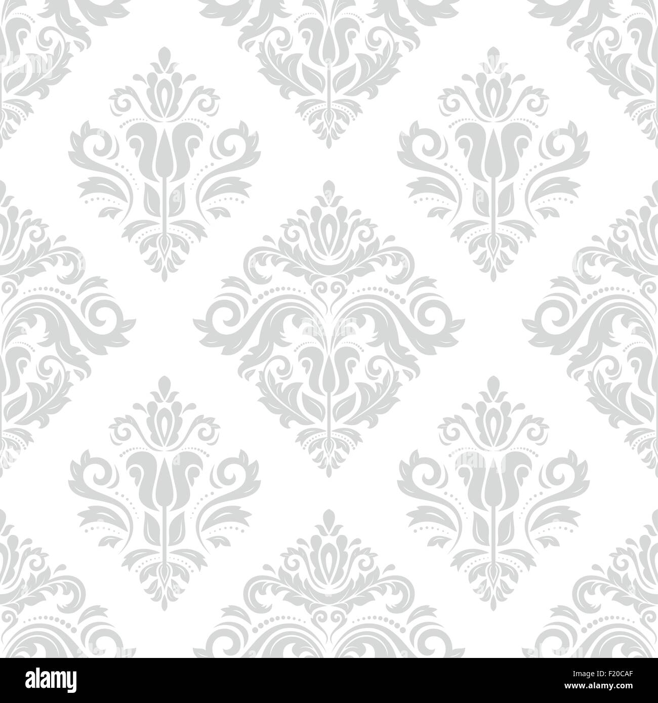 Damask Seamless Vector Pattern Stock Vector Image & Art - Alamy