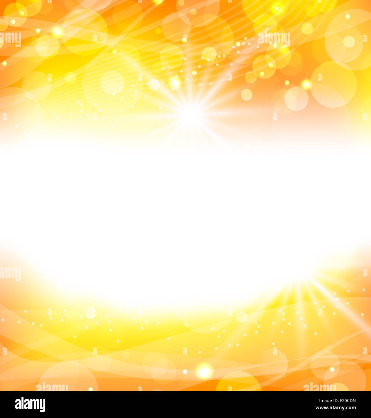 Abstract orange background with sun light rays Stock Vector Image & Art ...