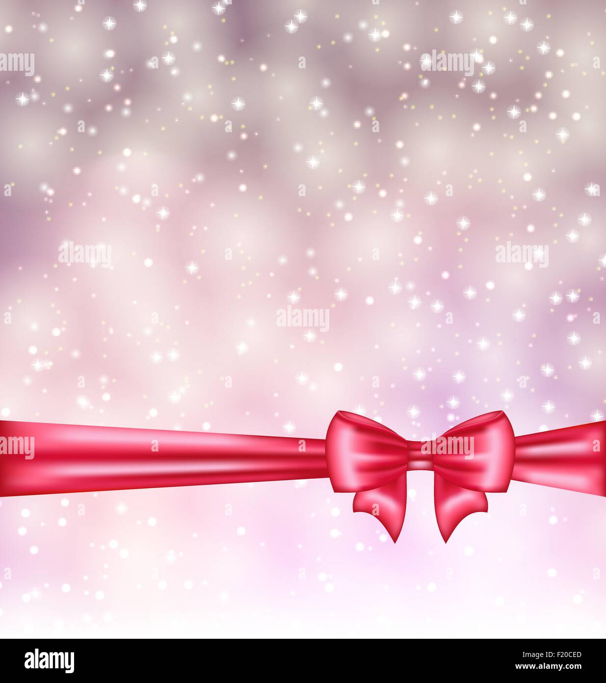 Glowing background with gift bow ribbon Stock Vector Image & Art - Alamy