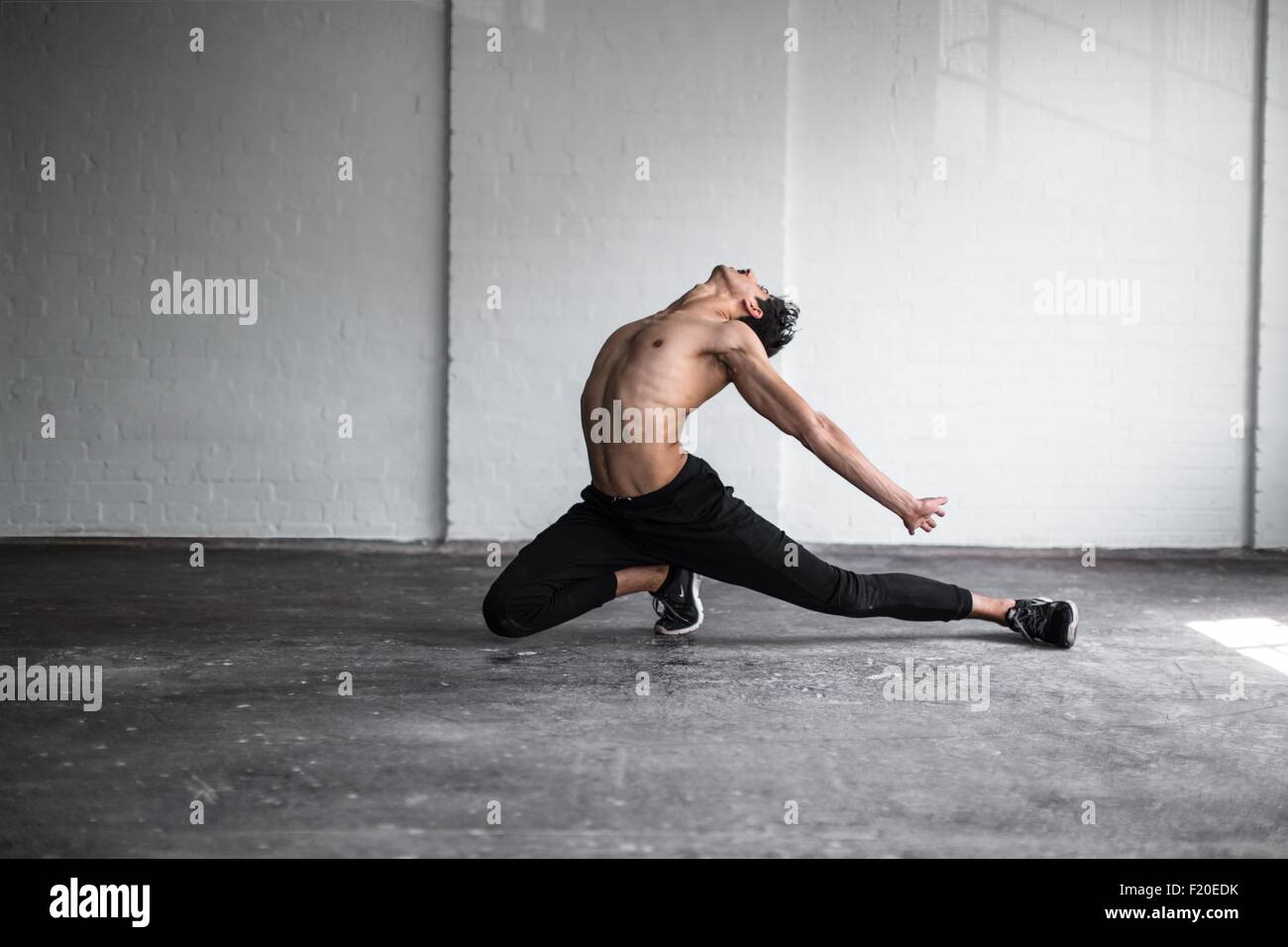 Dancer practising in studio Stock Photo - Alamy