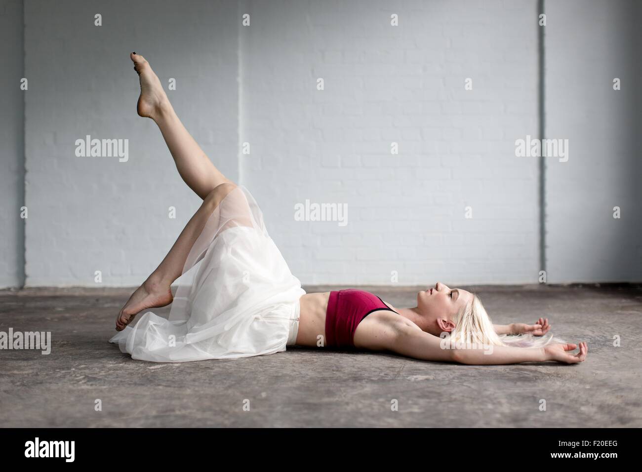 Female ballet dancer lying on hi-res stock photography and images - Alamy