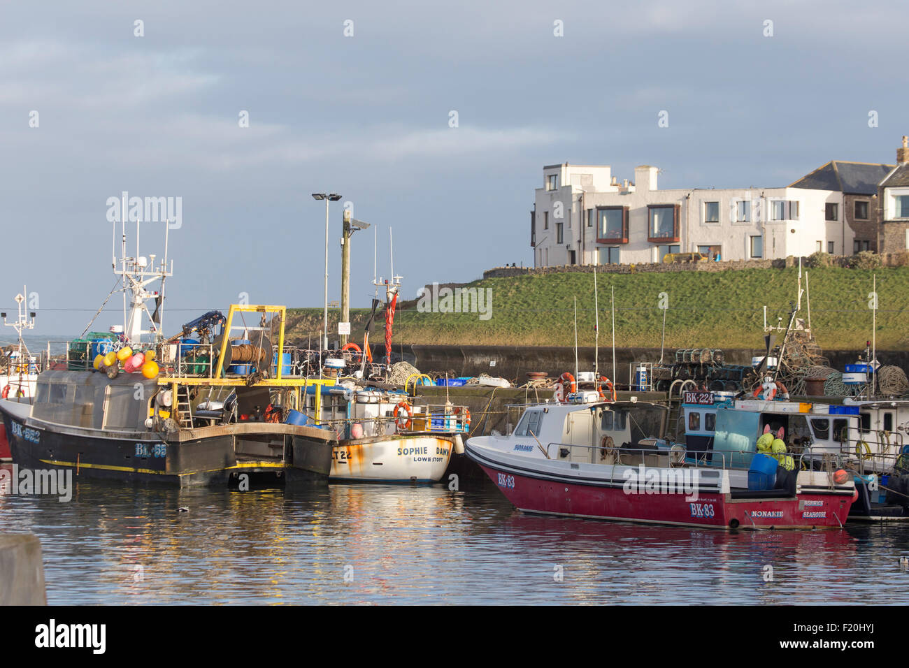 Fishing boats seahouses hi-res stock photography and images - Alamy