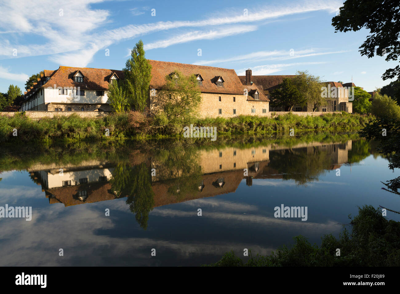 The Friars (Aylesford Priory) on River Medway, Aylesford, Kent, England, United Kingdom, Europe Stock Photo