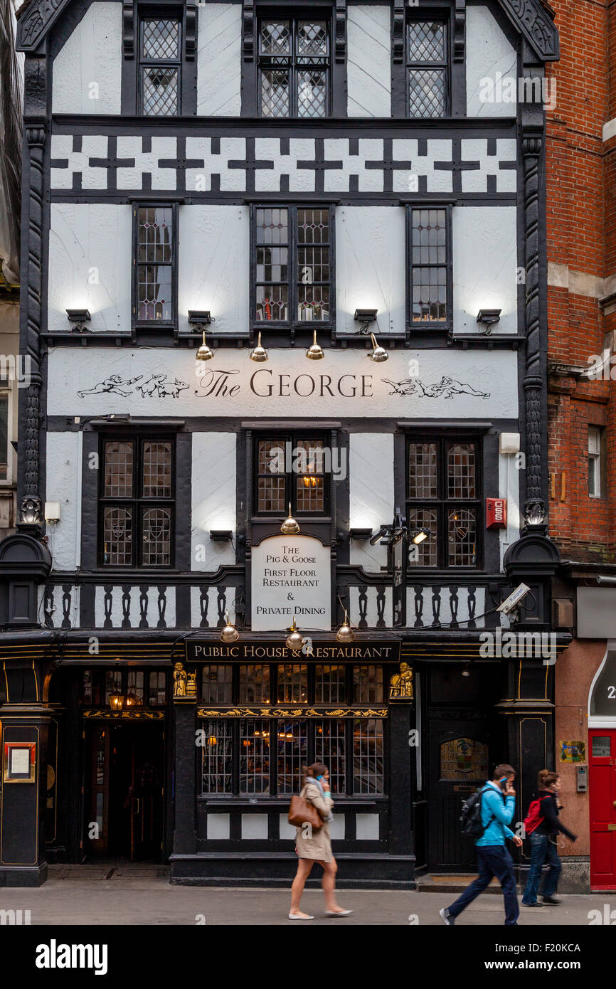 The George Pub/Restaurant, The Strand, London, England Stock Photo