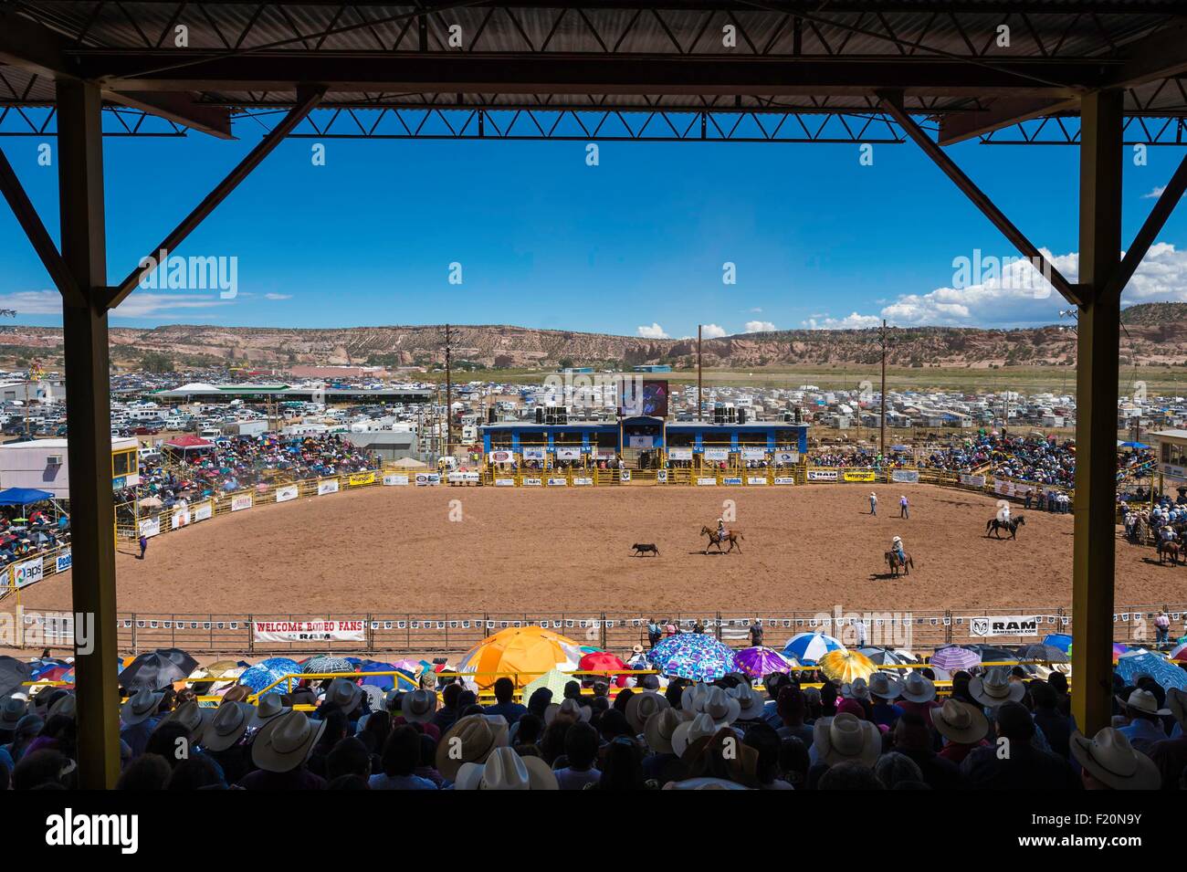 United States, Arizona, Window Rock, Festival Navajo Nation Fair, rodeo