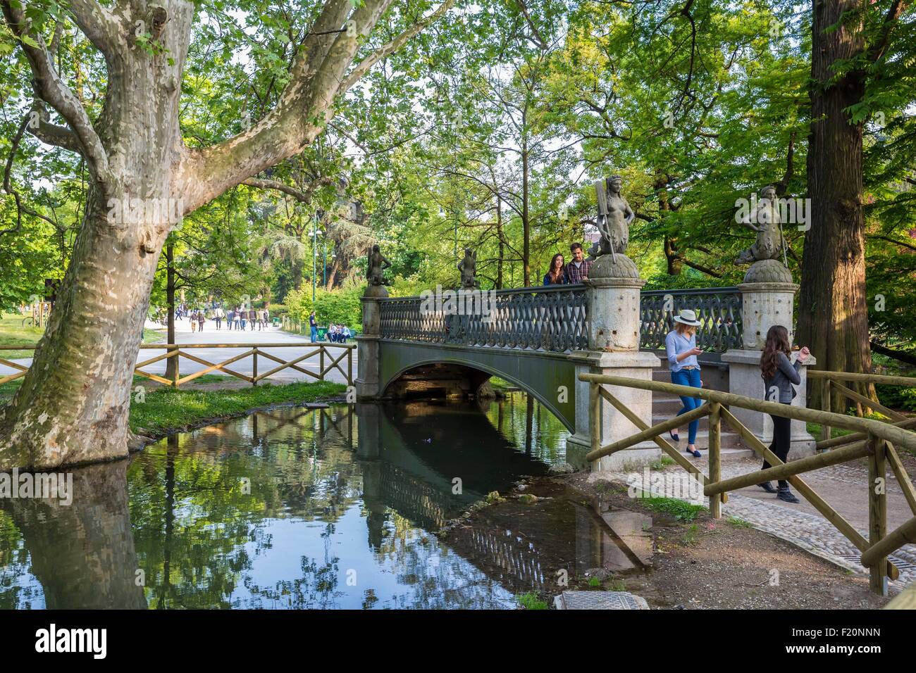 Italy, Lombardy, Milan, the park Sempione Stock Photo
