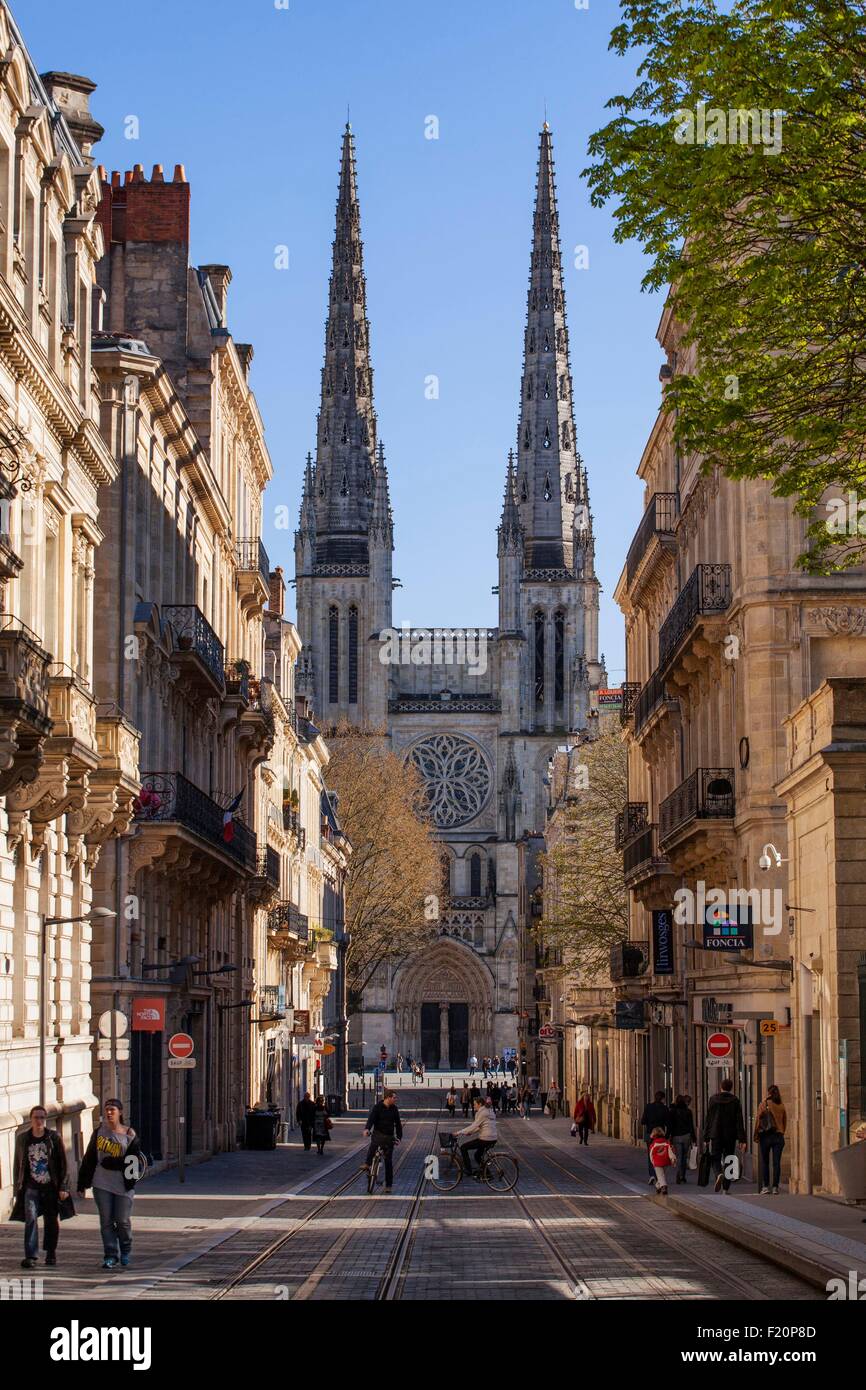 France, Gironde, Bordeaux, area listed as World Heritage by UNESCO, Saint Andrew's Cathedral 