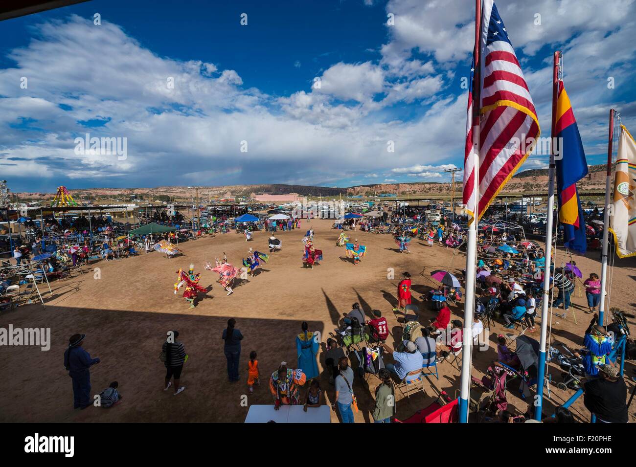 United States, Arizona, Window Rock, Festival Navajo Nation Fair, young
