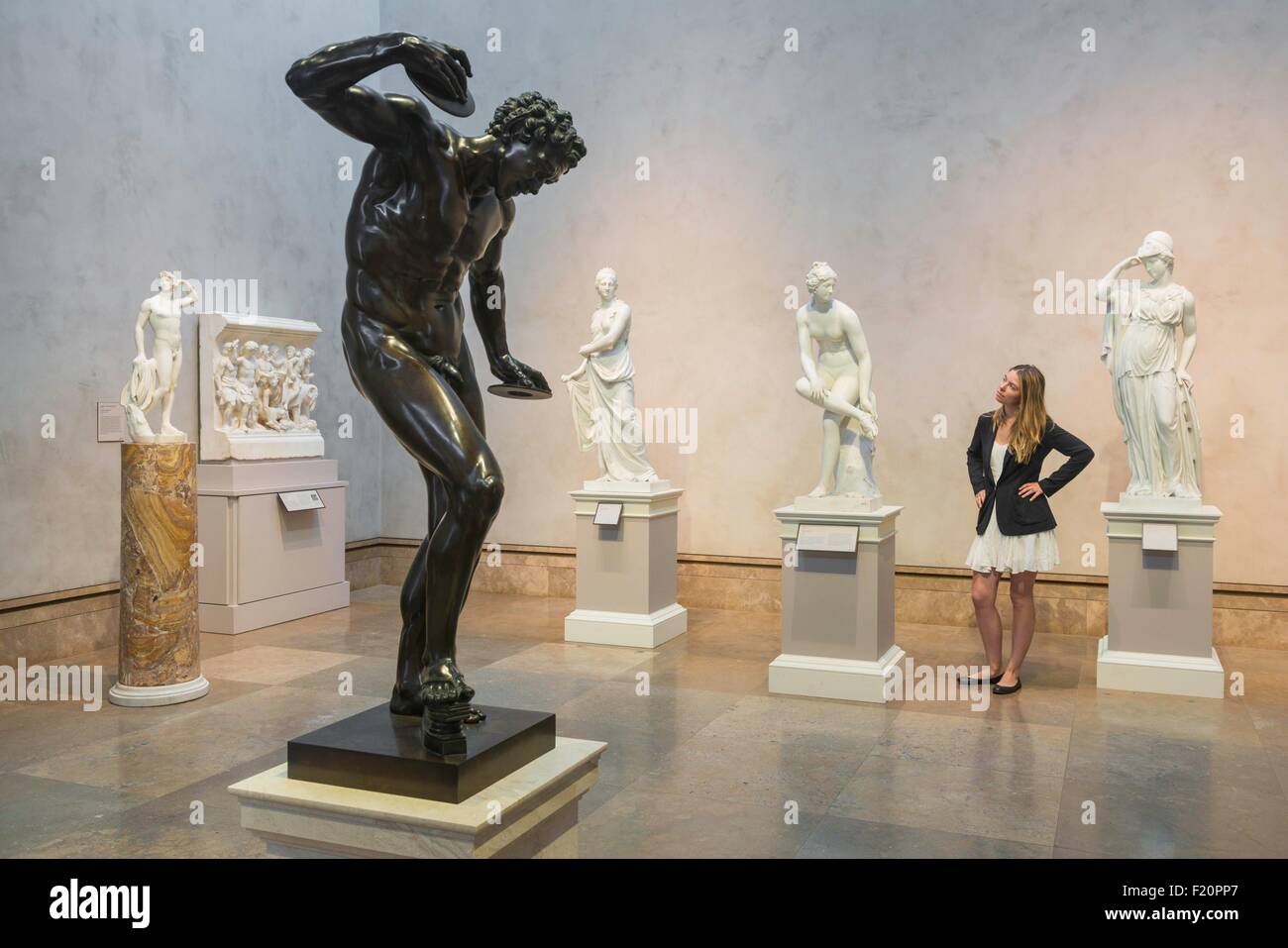 United States, California, Los Angeles, the Getty Center from architect Richard Meier, Greco-Roman sculptures Stock Photo