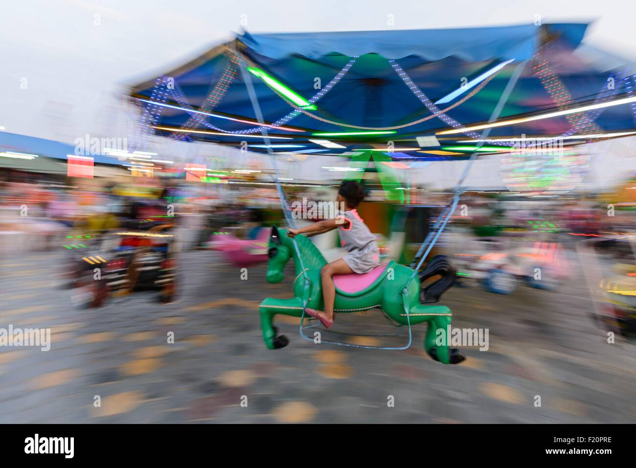 Cambodia, Phnom Penh, amusement park Stock Photo